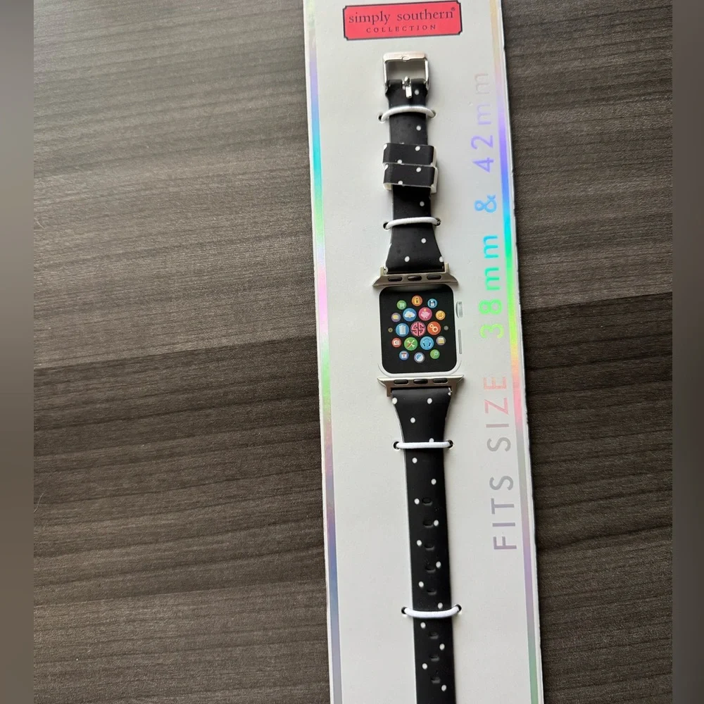 Simply Southern Black Polka-Dot Smartwatch Band